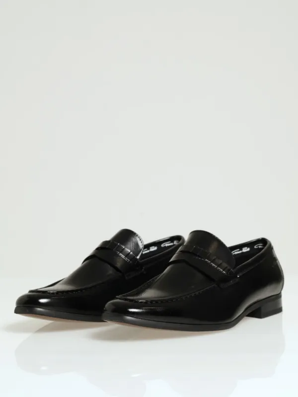 Penny Mocc Croc Trim Slip On - Black sold by Edgars