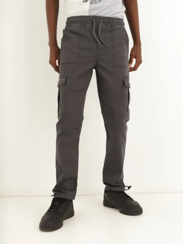 Boys Cargo Pant - Grey sold by Edgars