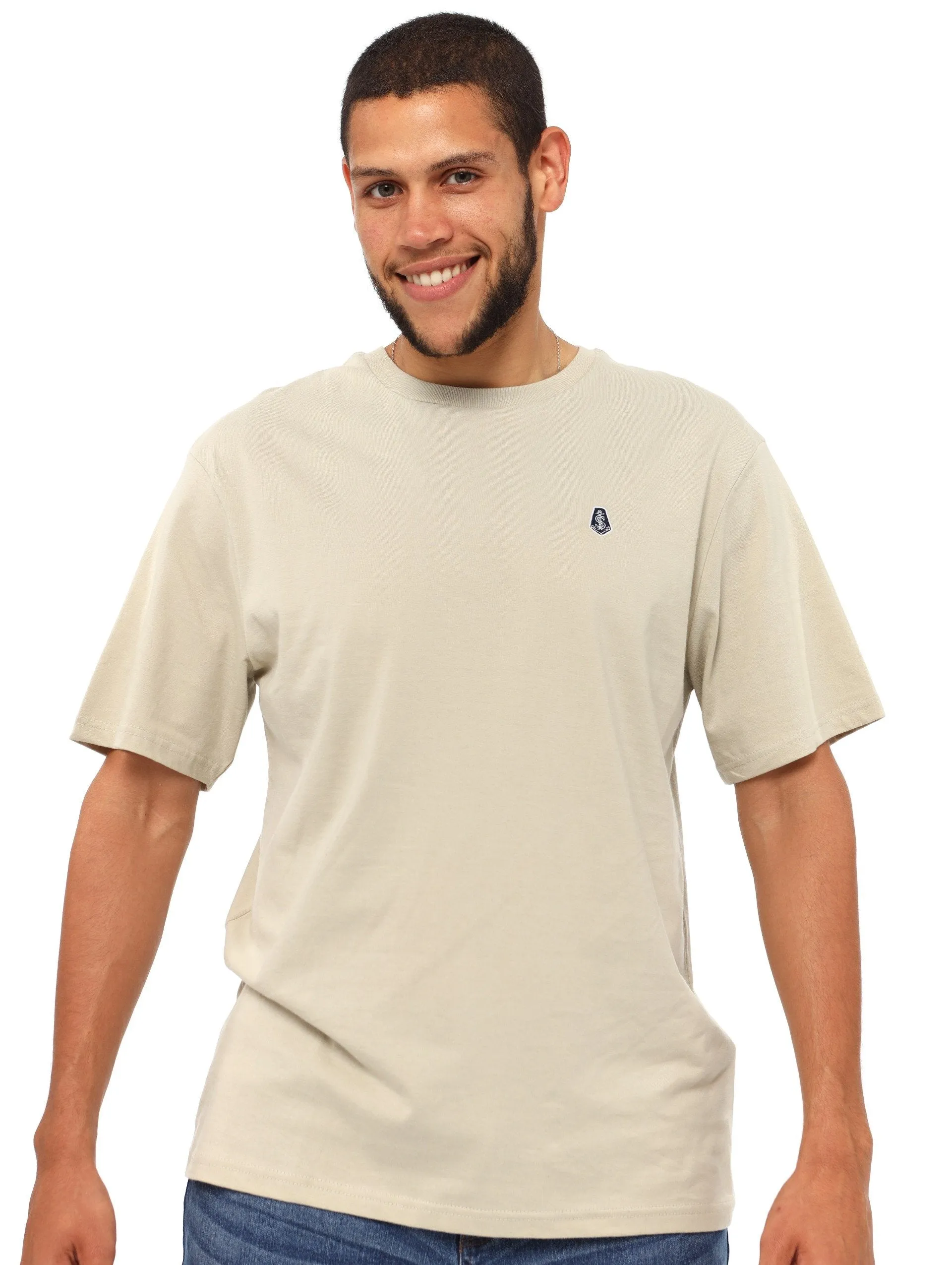Men's Basic Tee - Stone sold by Edgars