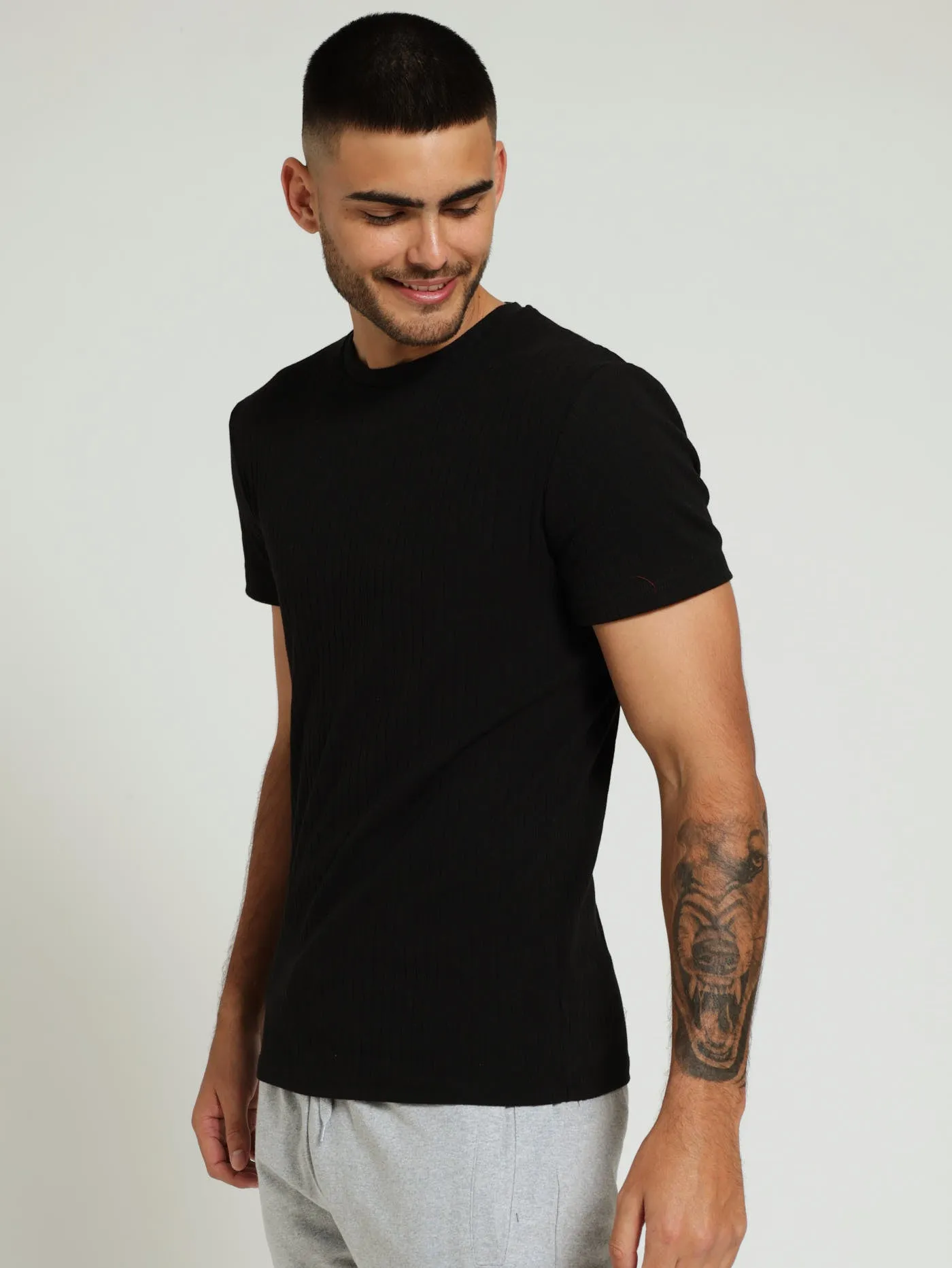 Muscle Rib Tee - Black sold by Edgars product image thumbnail 2