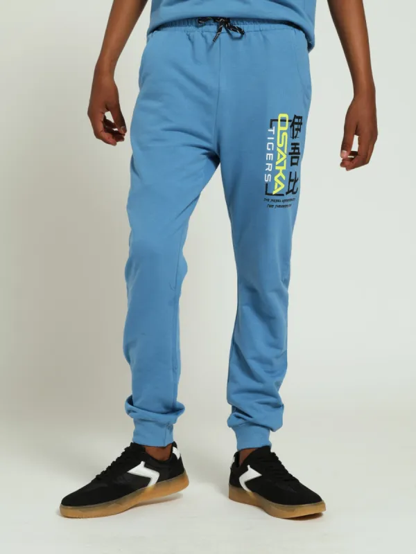 Boys Anime Fleece Jogger - Blue sold by Edgars