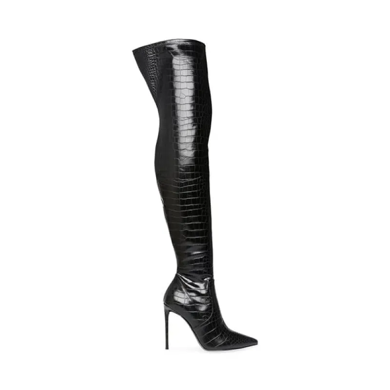 Ladies Vava Thigh-High Boot - Black sold by Edgars