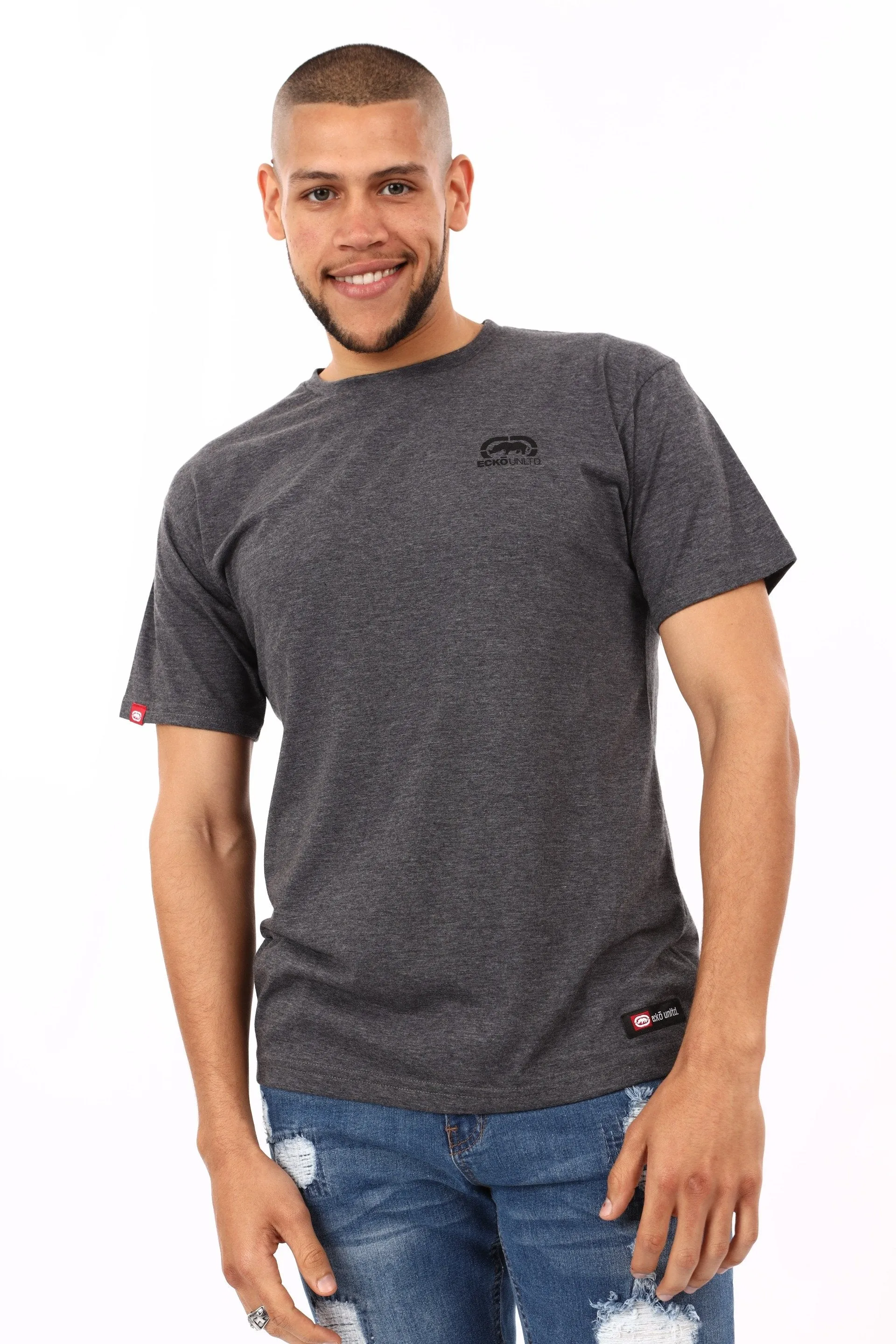 Men's Short Sleeve Never Out T-Shirt - Charcoal sold by Edgars