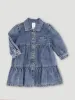 Button Through Denim Dress - Denim sold by Edgars