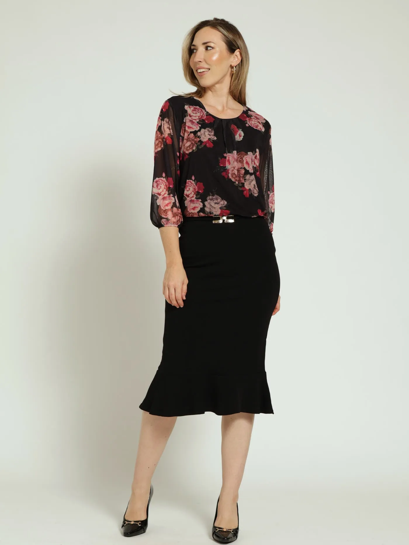 Mesh Bubble Top - Black sold by Edgars product image thumbnail 2