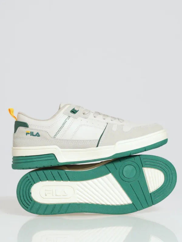 Aaron Contrast Lace Up Court Sneaker - Beige sold by Edgars
