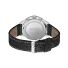Drifter 42Mm Watch With 3 Hands Stainless Steel Case And Black Dial And Black Leather Strap sold by Edgars