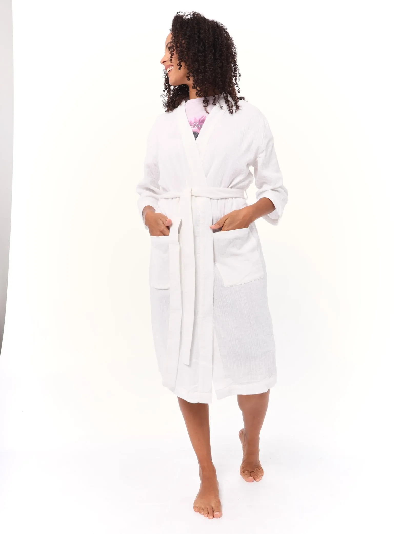 Ladies Muslin Gown - White sold by Edgars