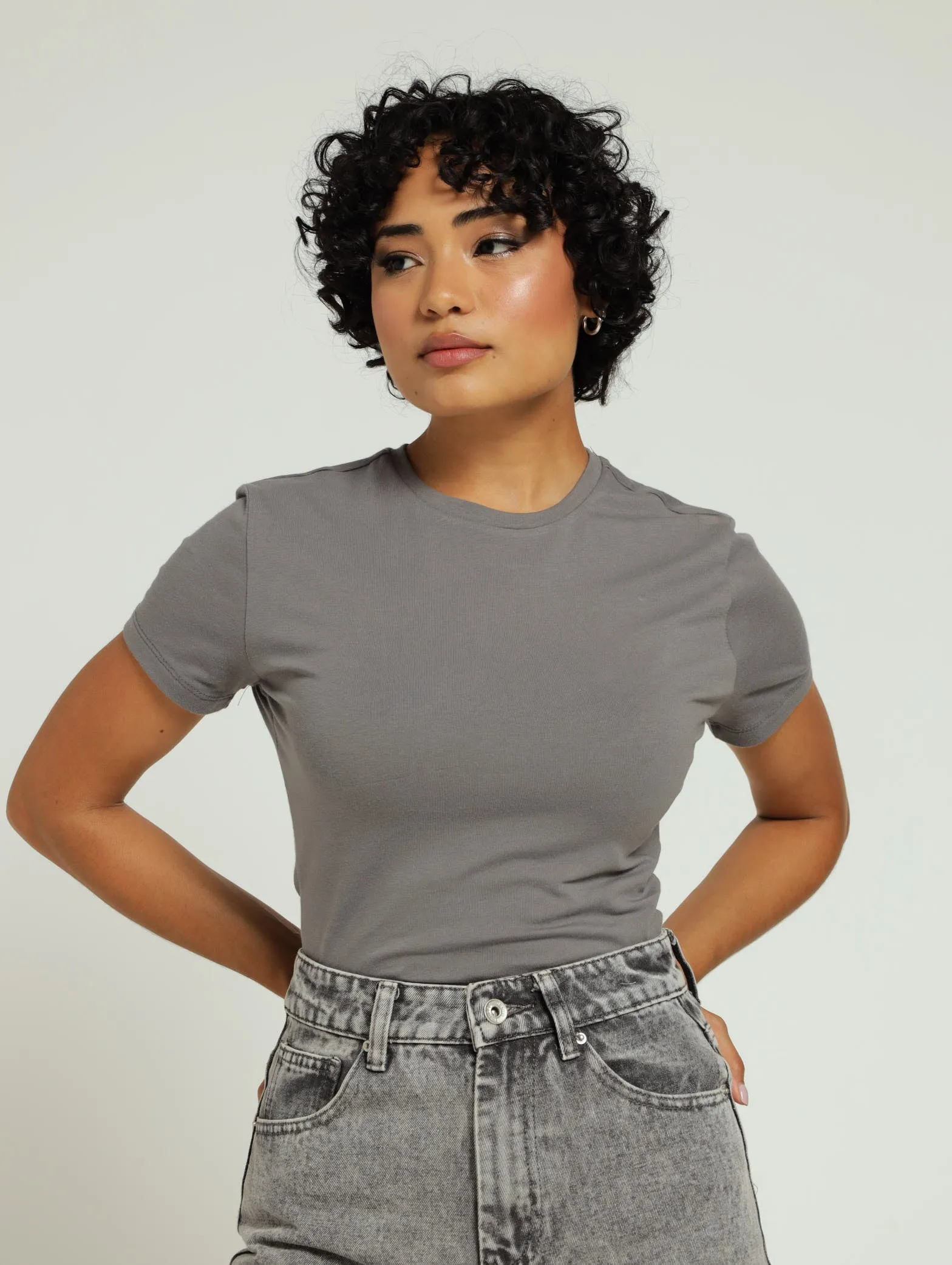 Basic Tee - Charcoal sold by Edgars