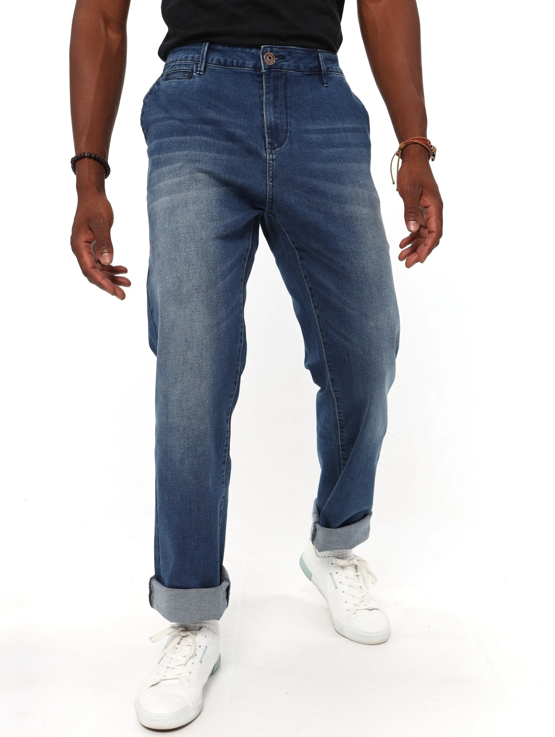 Men's Indigo Chino Style Denim Jean sold by Edgars