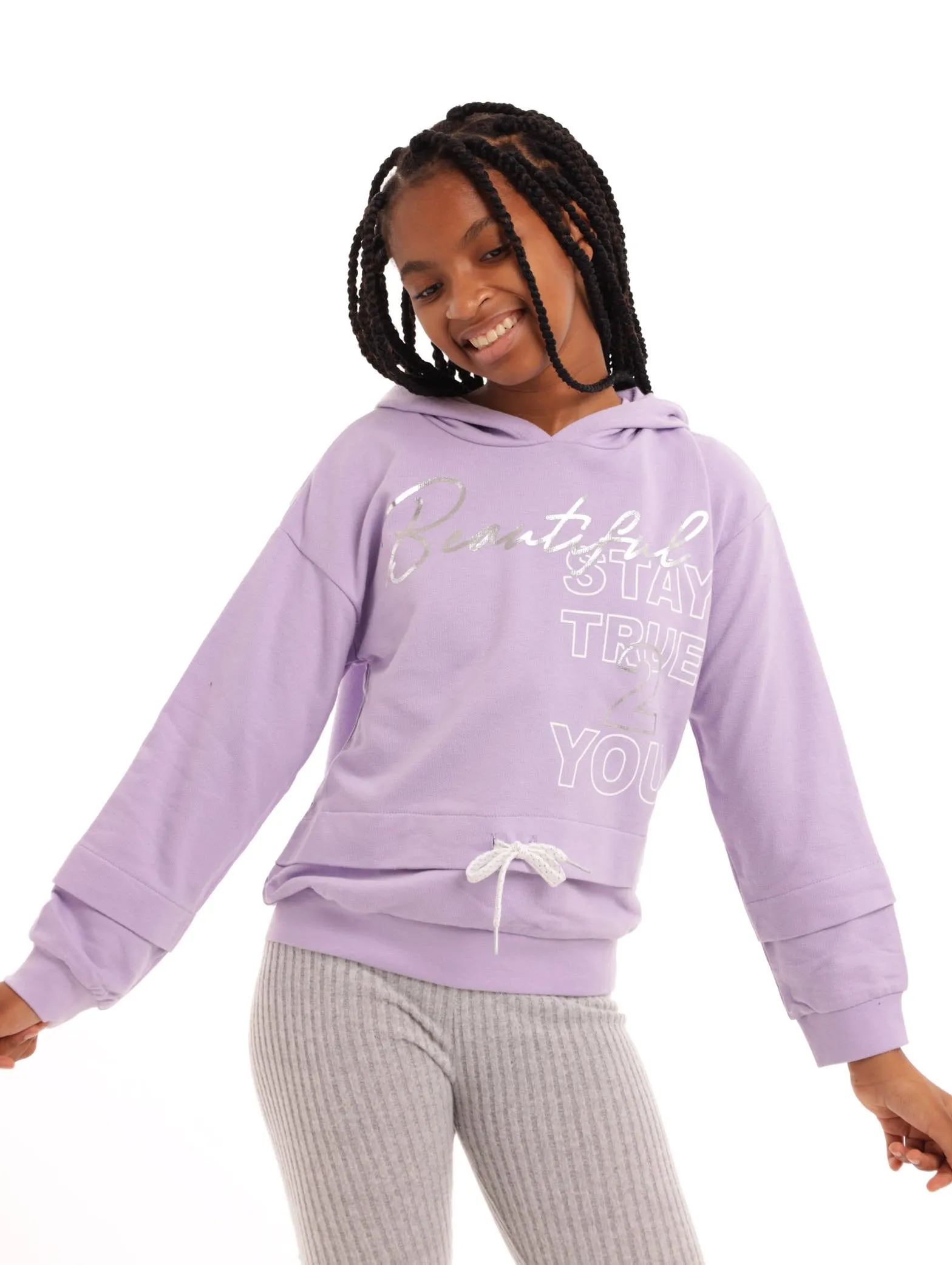 Girls Sport Hooded Pin Track Top sold by Edgars