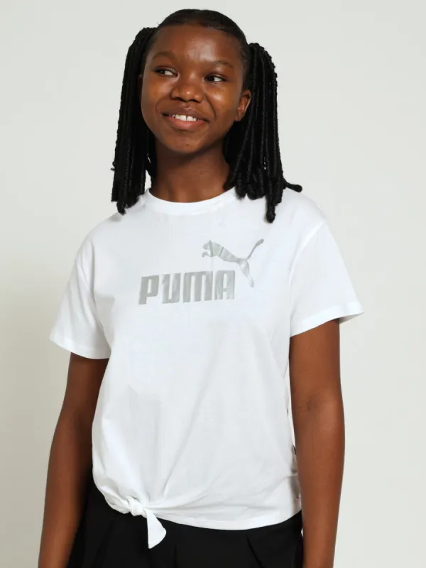 Logo Knotted Tee - White sold by Edgars