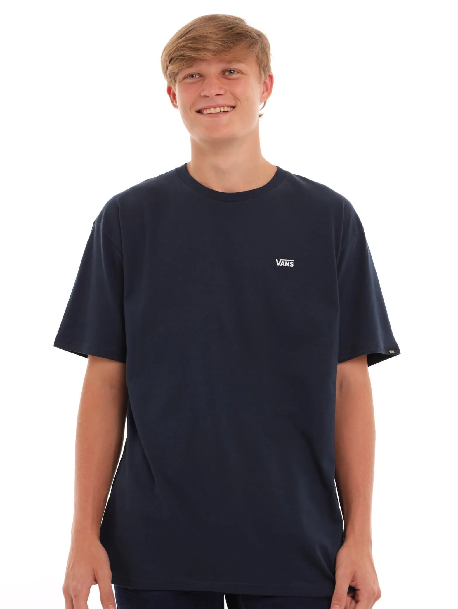 Men's Left Chest Logo Short Sleeve Tee - Navy sold by Edgars