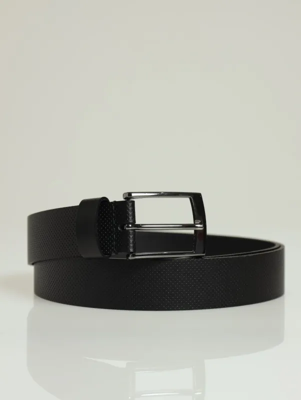 Bonded Leather Belt - Black sold by Edgars