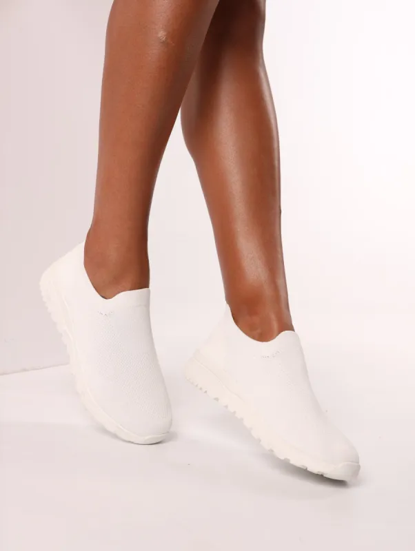 Ladies Retro Sneaker - White sold by Edgars