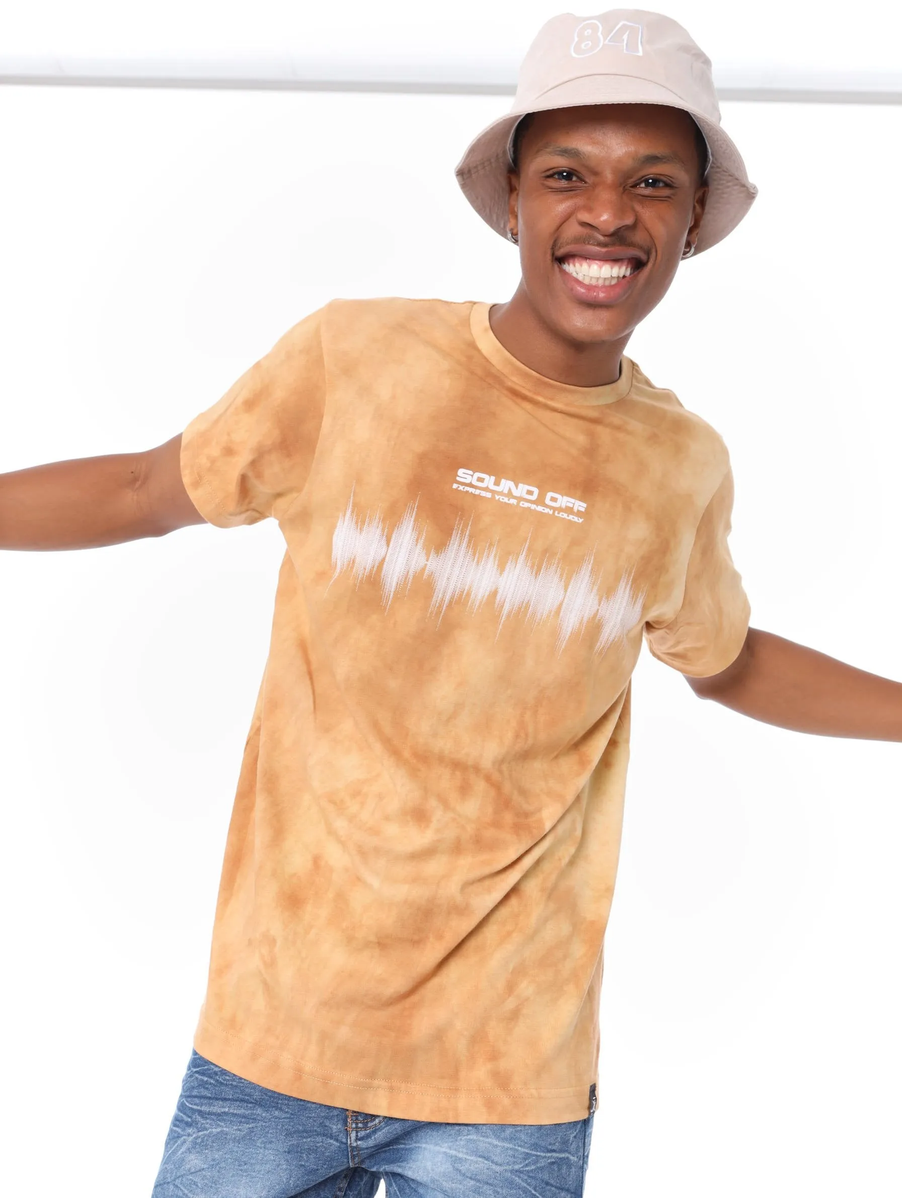 Men's Soundwave Spectra Tee - Camel sold by Edgars