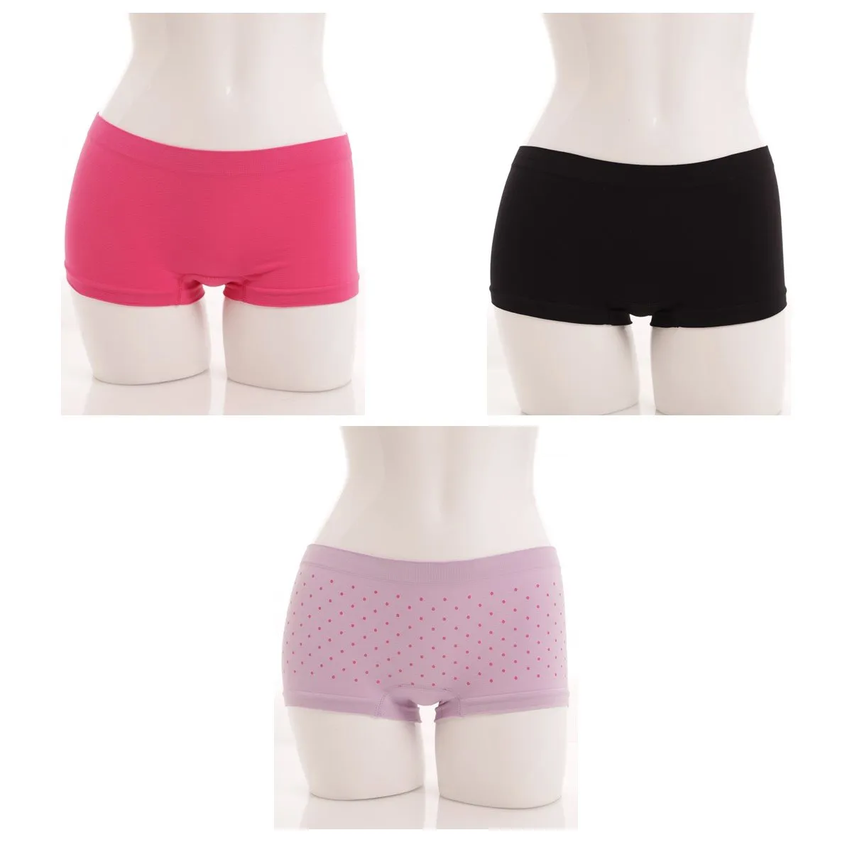 Ladies 3 Pack Boyleg Panty - Lilac sold by Edgars