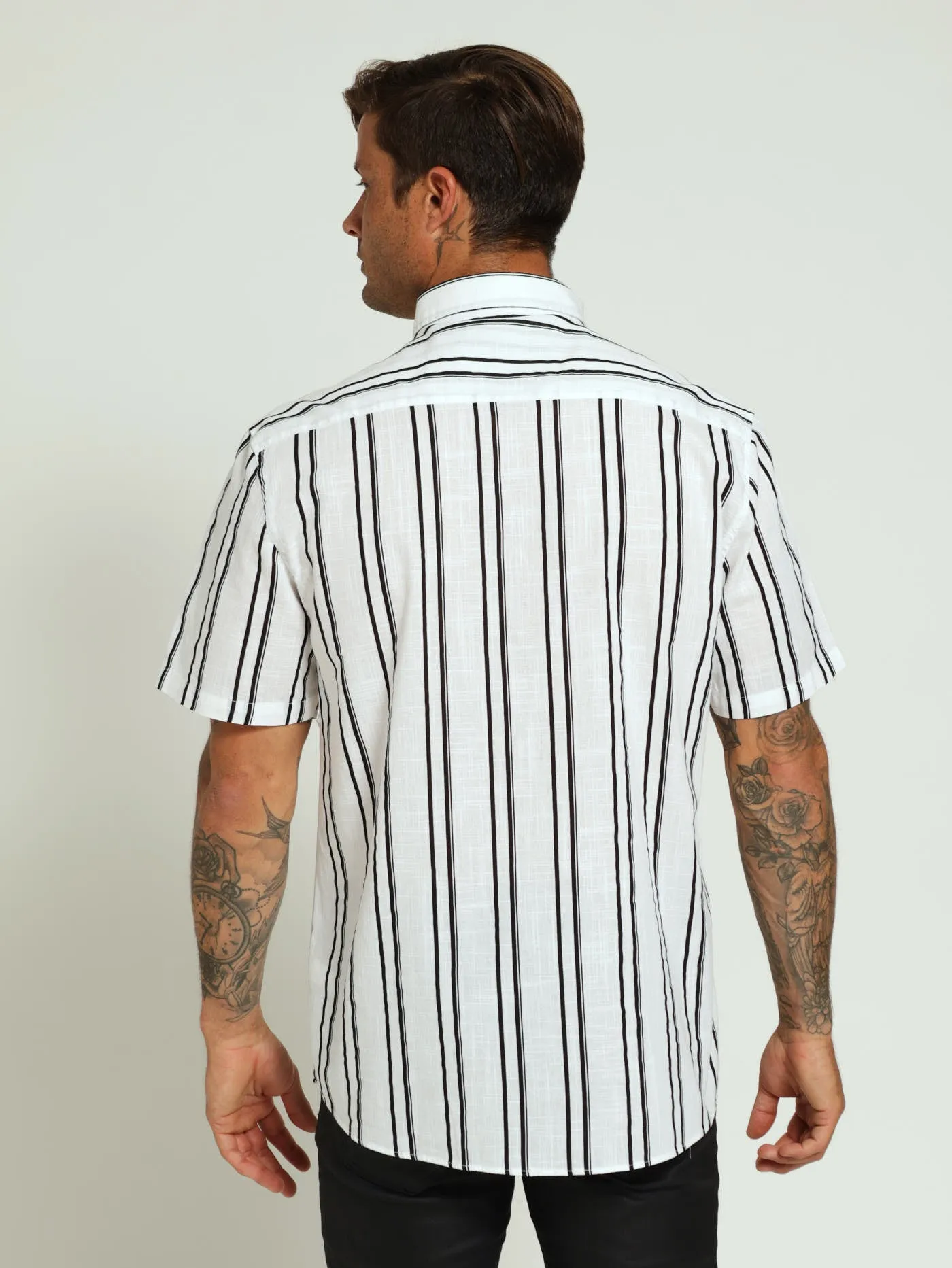 Stripe Woven Shirt - Black/White sold by Edgars product image thumbnail 3