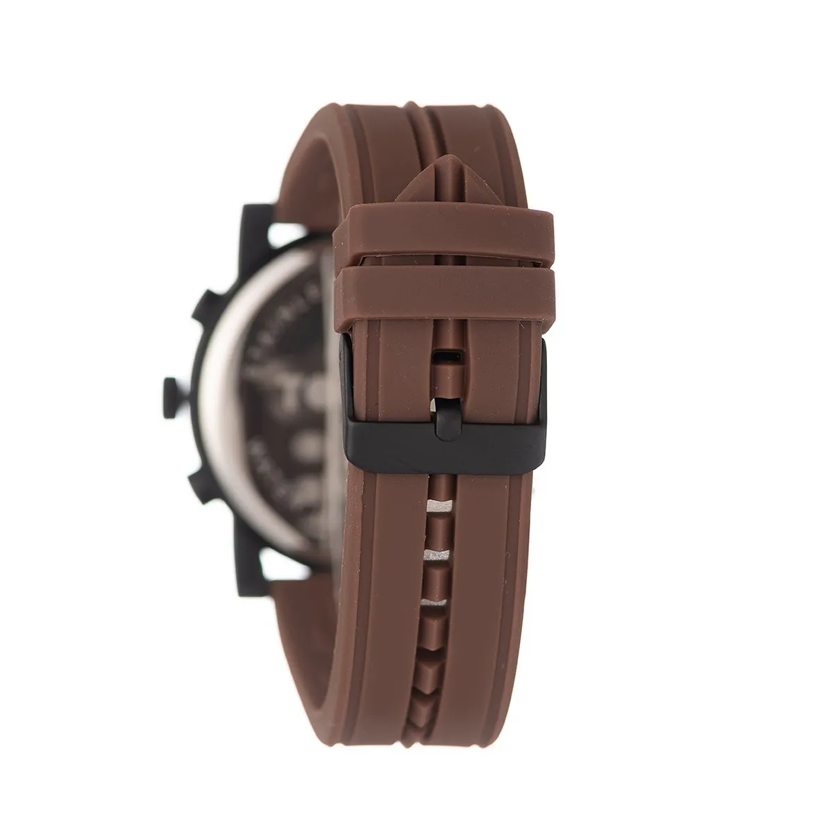 Watch With Brown Dial & Brown Silicone Band - Black/Brown sold by Edgars product image thumbnail 3
