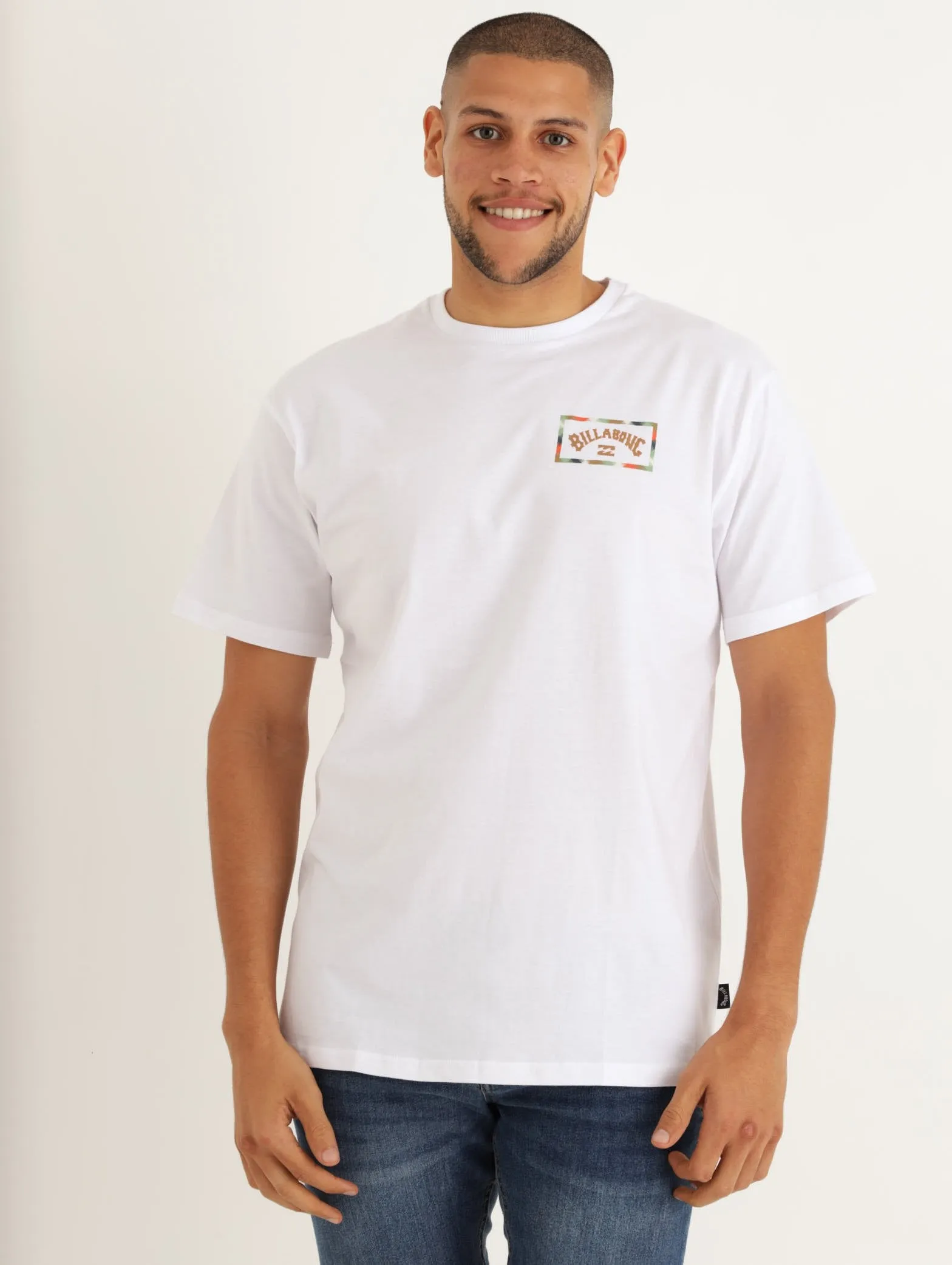 Men's A/Div Arch Short Sleeve Tee - White sold by Edgars