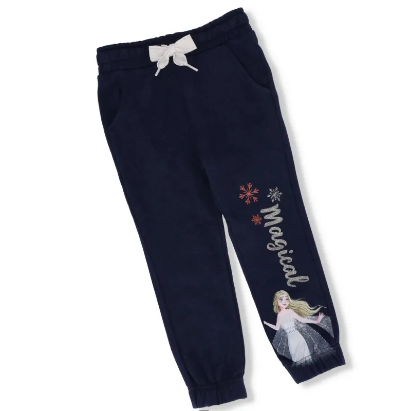 Pre-Girls Frozen Fleece Jogger - Navy sold by Edgars