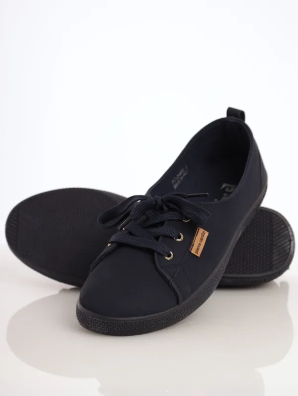 Ladies Basic Casual Lace Up - Navy sold by Edgars