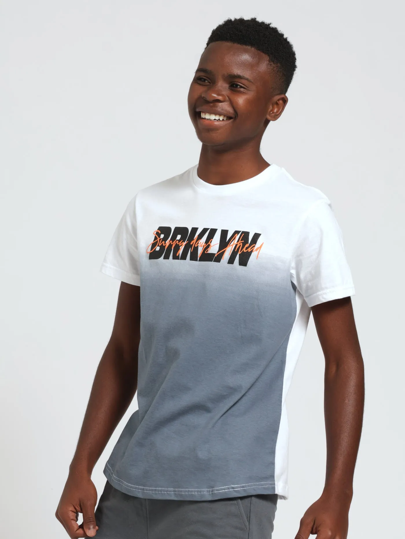 Boys Ombre Brooklyn Tee - Grey sold by Edgars product image thumbnail 2