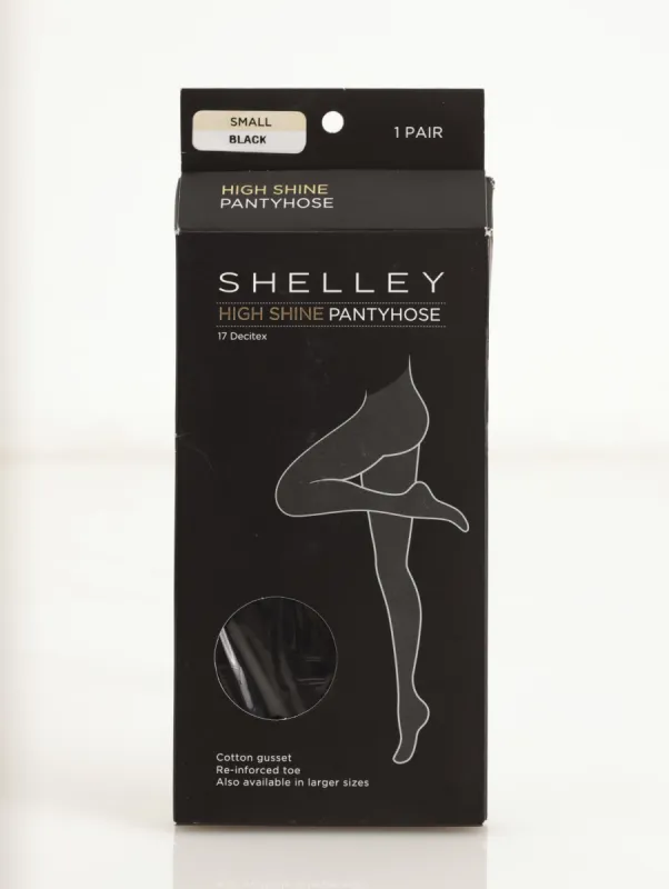Ladies 1 Pack High Shine Hosiery - Black sold by Edgars