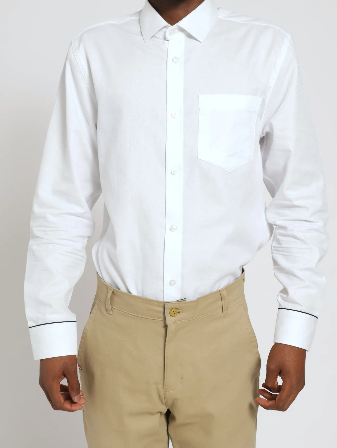 Textured Shirt - White sold by Edgars