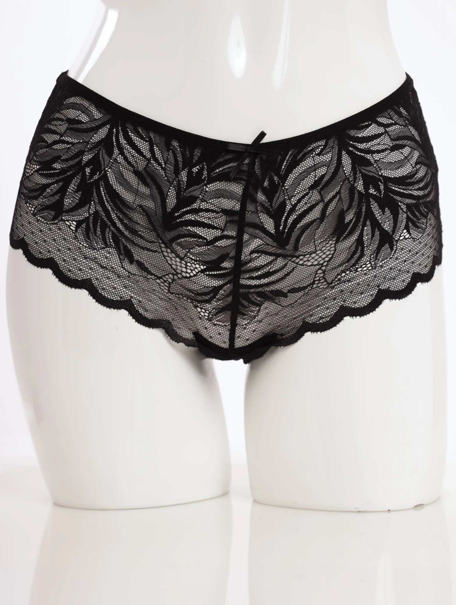 Ladies Lace Boyleg Panty - Black sold by Edgars