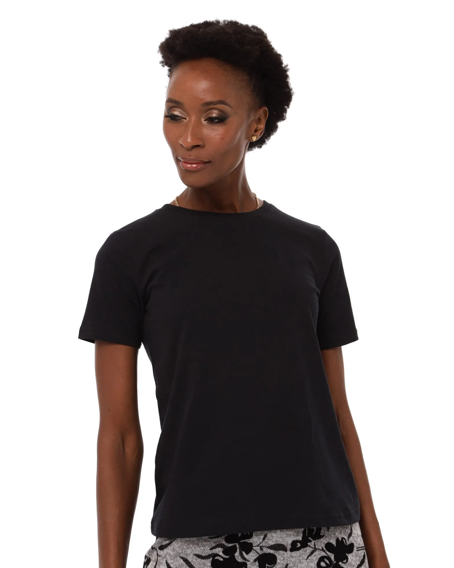 Ladies 100% Cotton Tee - Black sold by Edgars