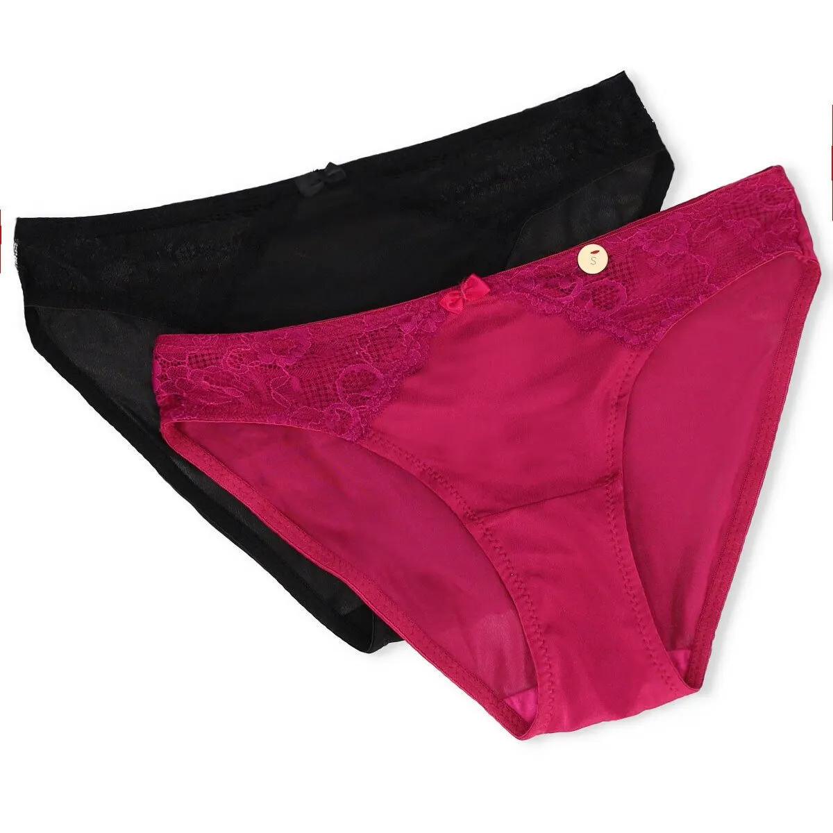 Ladies Shiny Microfibre Hi-Cut Panty - Fuchsia sold by Edgars