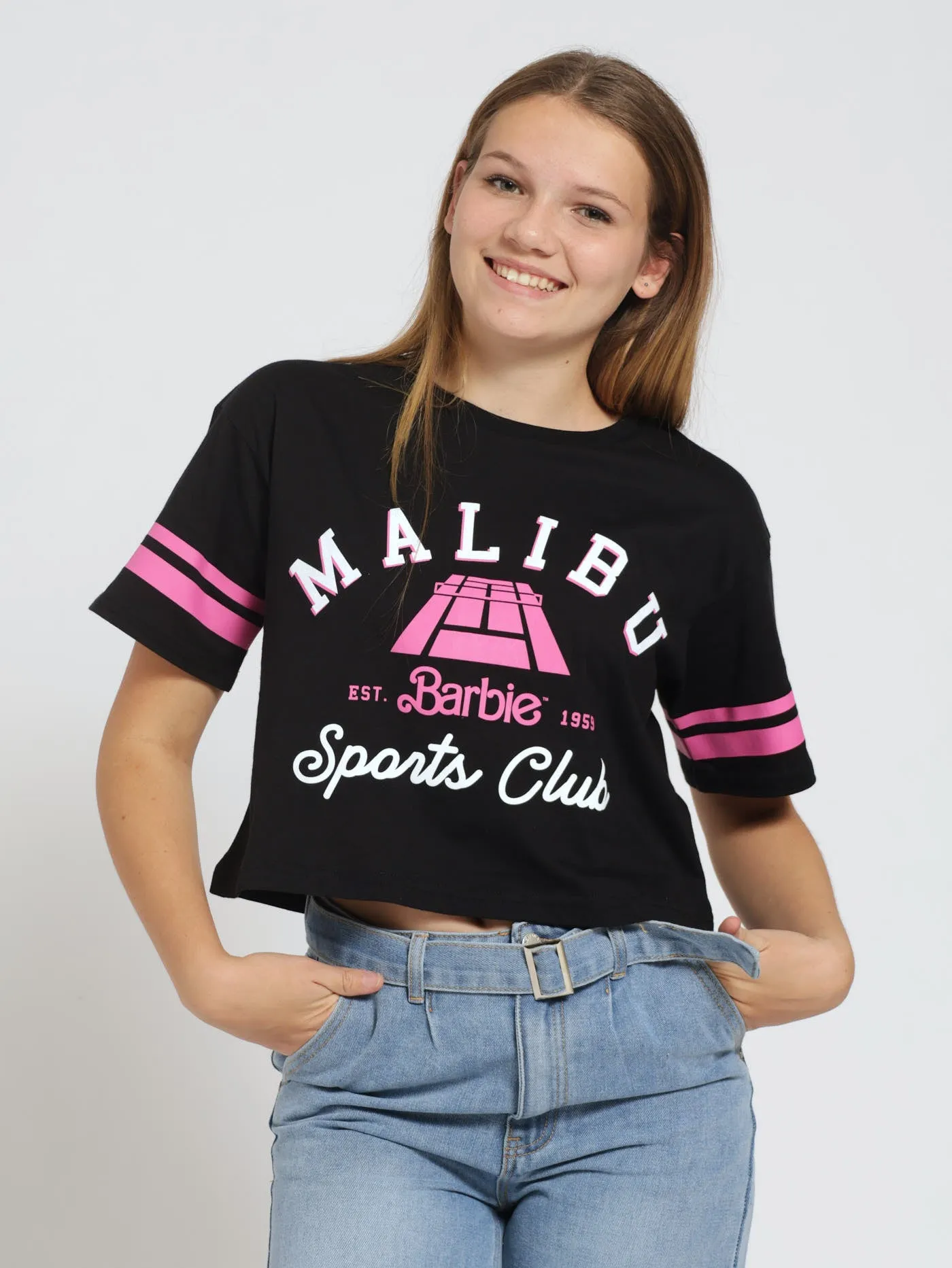 Girls Boxy Tee - Black sold by Edgars