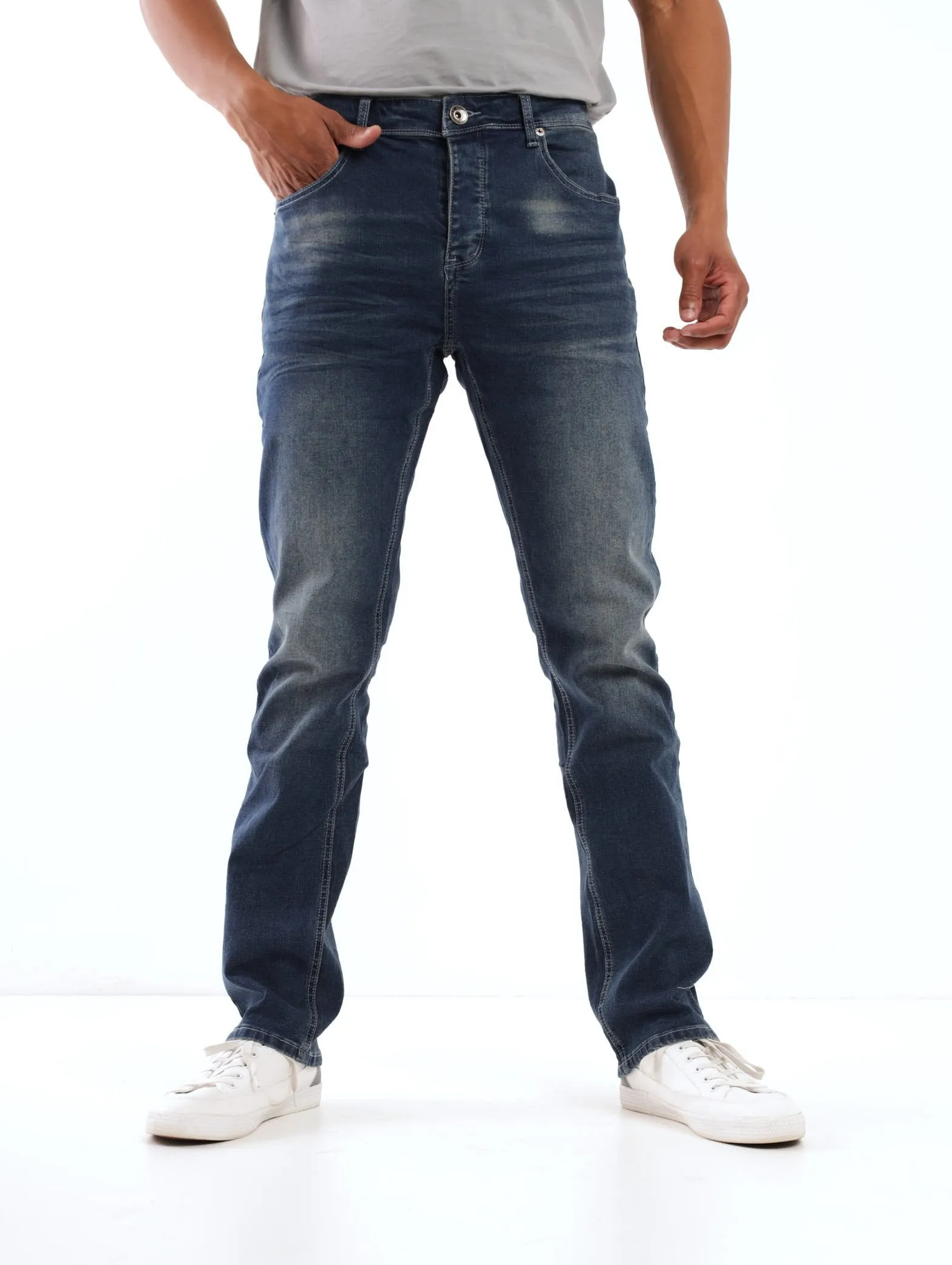 Men's Mid Blue Slim Leg Denim Jean sold by Edgars