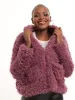 Ladies Teddy Hoody - Mauve sold by Edgars
