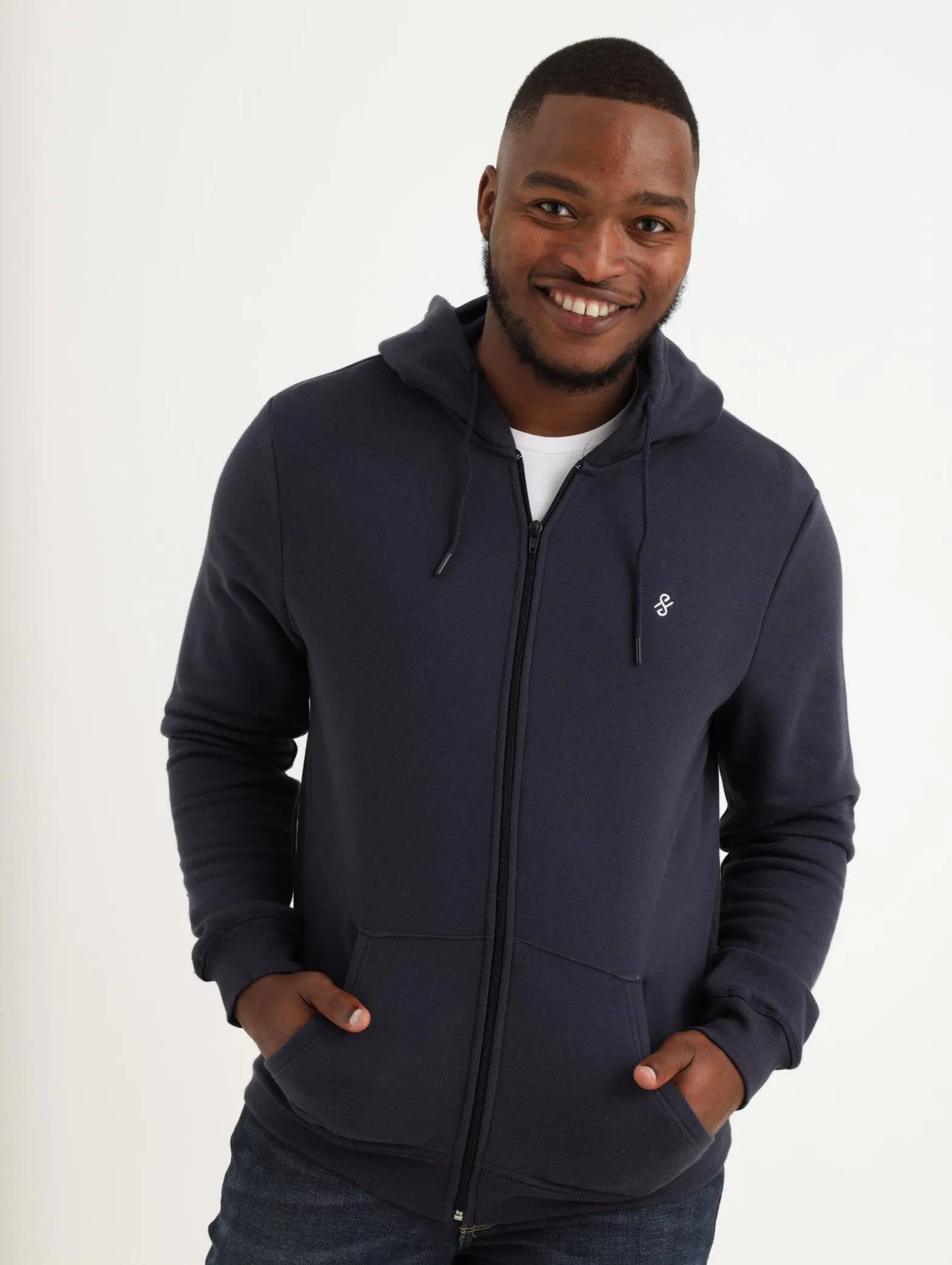 Men's Zip Hoody - Navy sold by Edgars