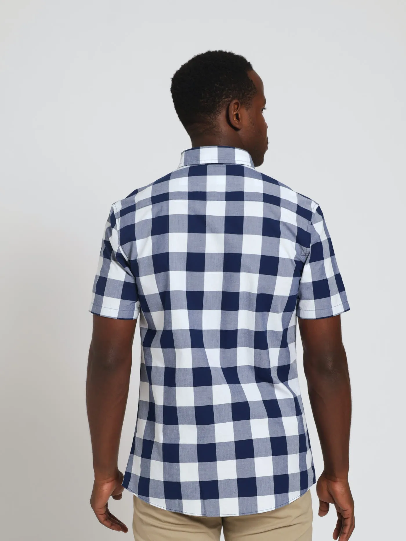 Big Gingham Shirt - Navy/White sold by Edgars product image thumbnail 4