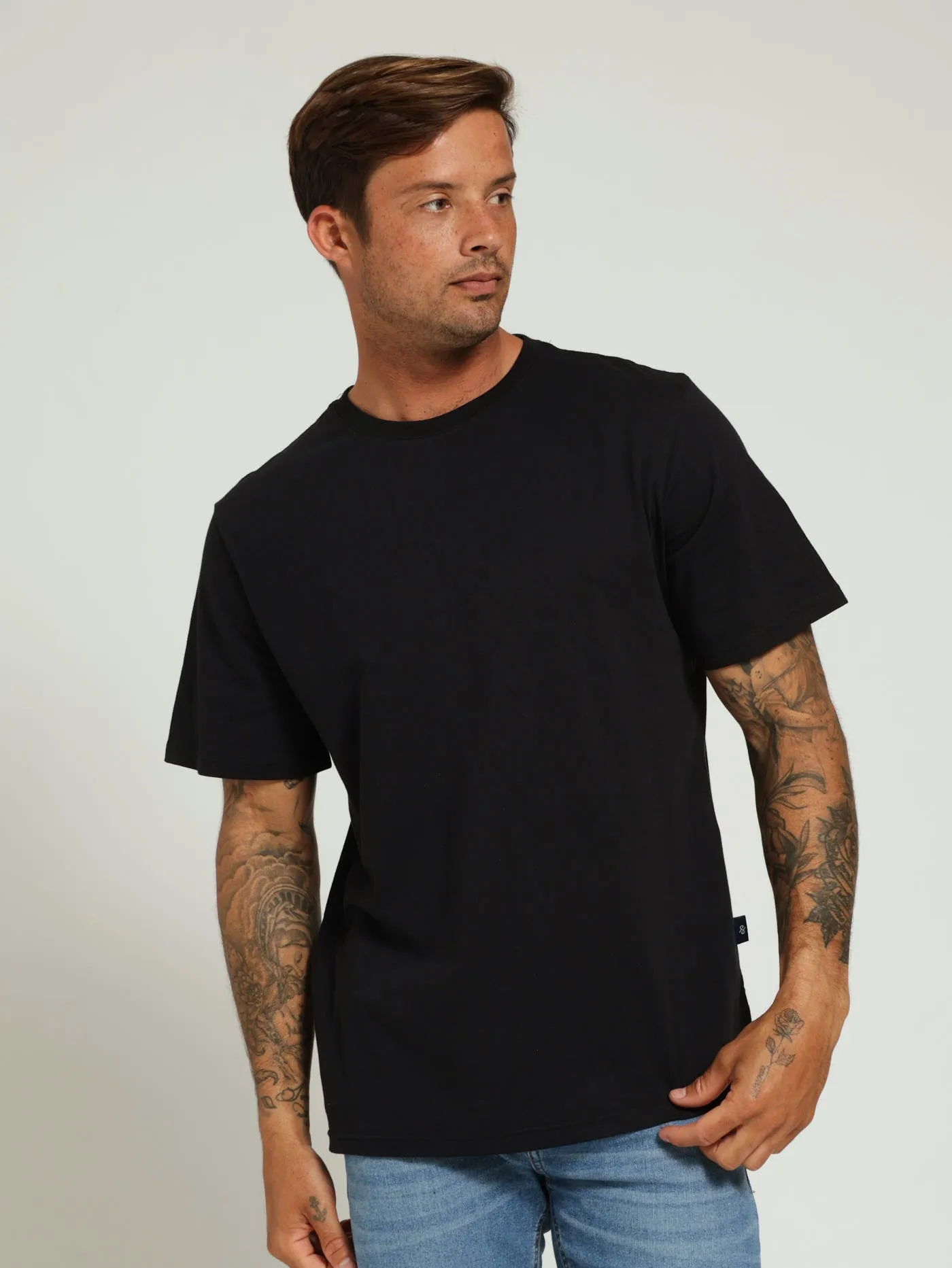 Basic Crew Neck Tee - Black sold by Edgars