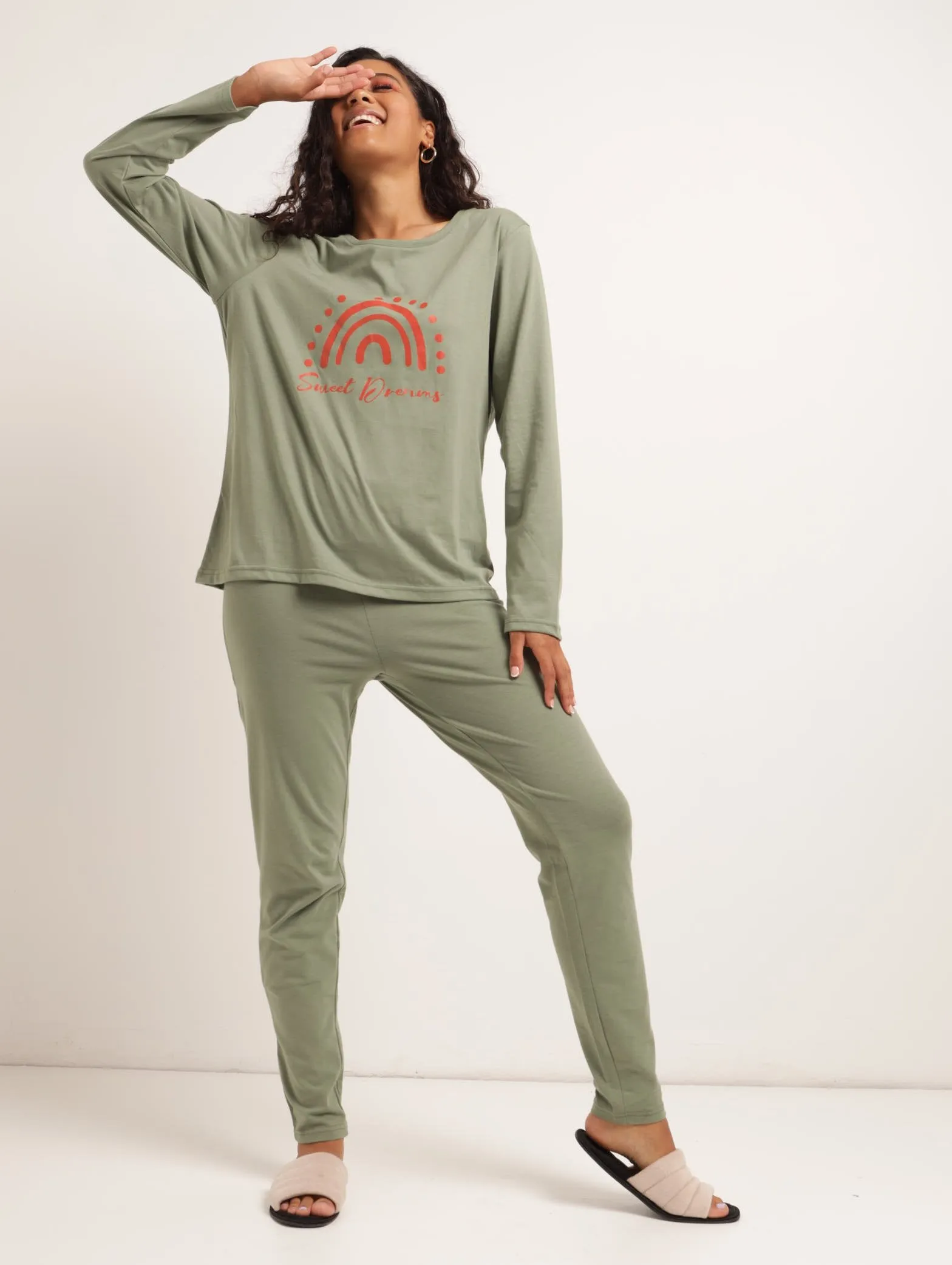 Ladies Sweet Dreams PJ Set - Green sold by Edgars