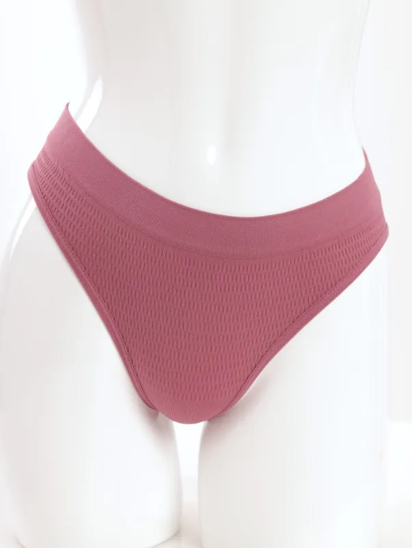 Ladies 3 Pack Brazilian Panty - Rose/Blue/Elderberry sold by Edgars