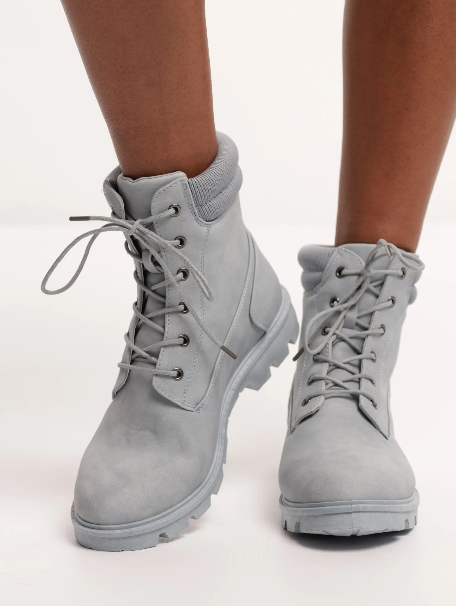 Ladies Mono Worker Boot - Blue sold by Edgars