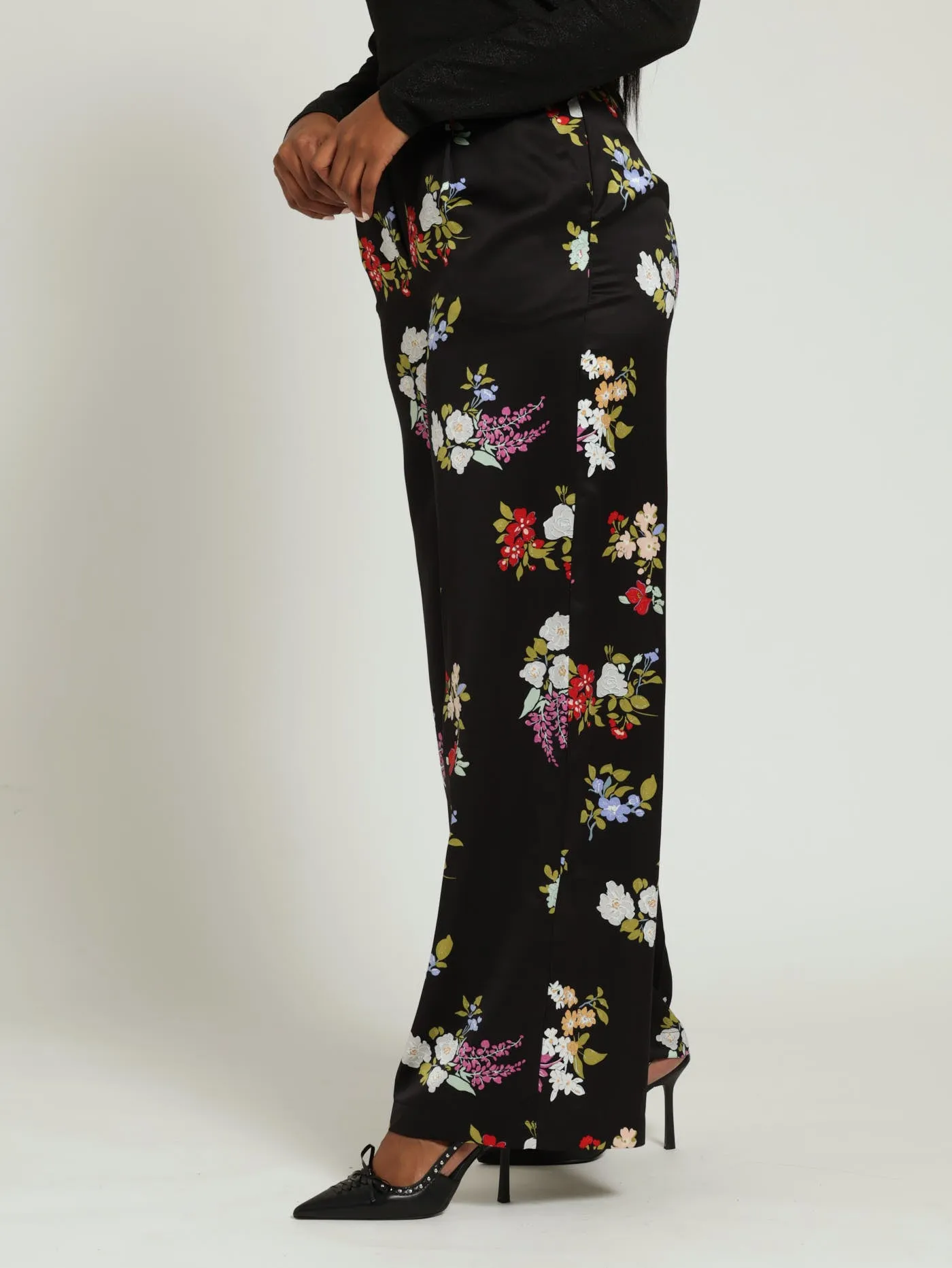 Straight Leg Satin Pants - Black sold by Edgars product image thumbnail 2