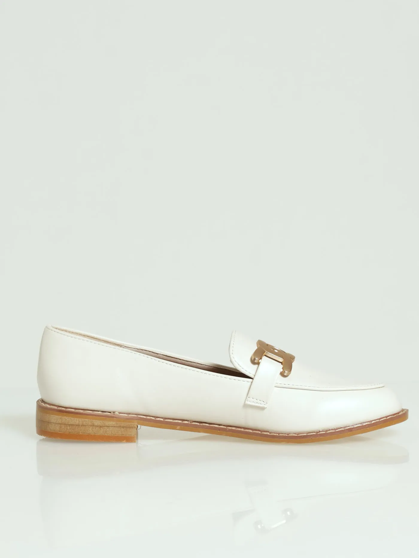 Loafer With Chain Metal Trim - Off White sold by Edgars product image thumbnail 3