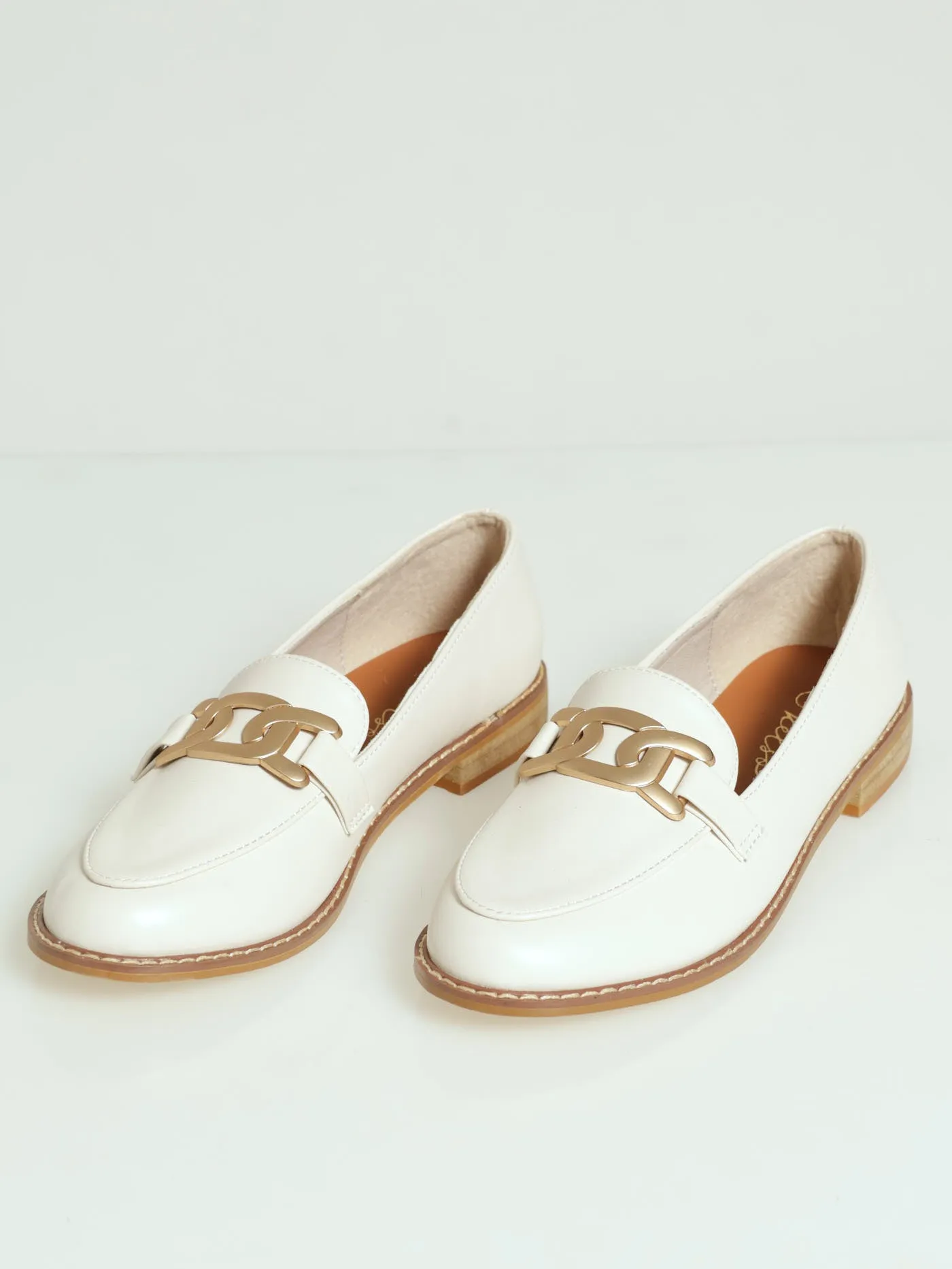 Loafer With Chain Metal Trim - Off White sold by Edgars product image thumbnail 2