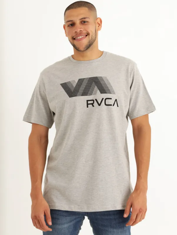 Men's Short Sleeve Blur Tee - Grey Melange sold by Edgars