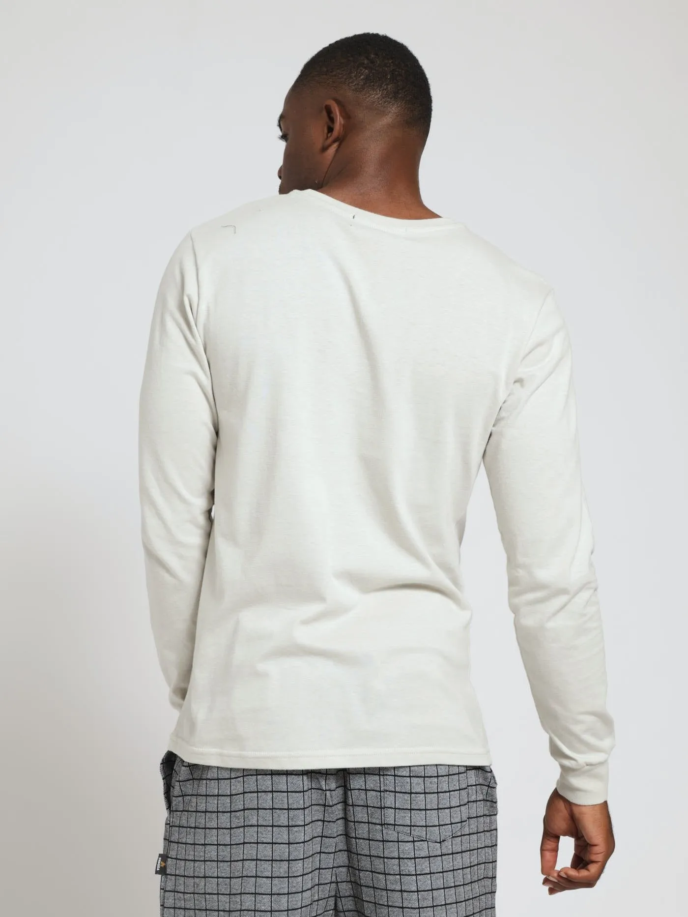 Long Sleeve Crew Cuff Tee - Grey sold by Edgars product image thumbnail 3