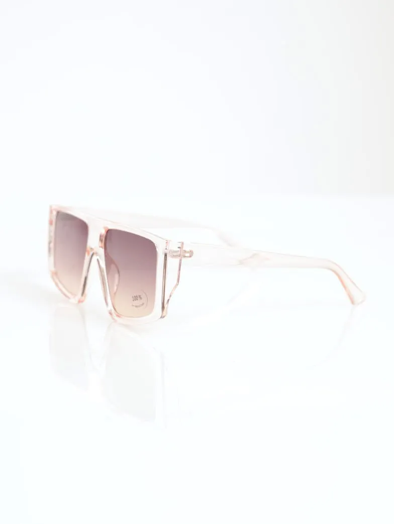 Ladies Ombre Lense Clear Brow Sunglasses - Light Pink sold by Edgars product image thumbnail 3