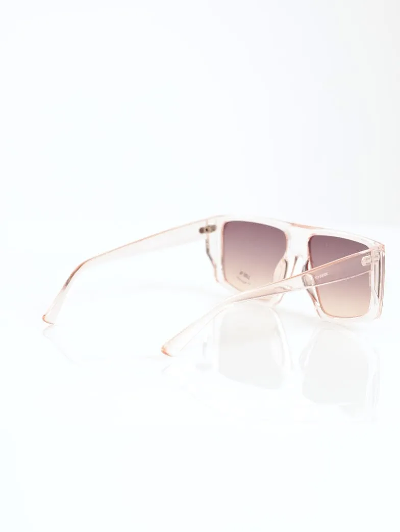 Ladies Ombre Lense Clear Brow Sunglasses - Light Pink sold by Edgars product image thumbnail 4
