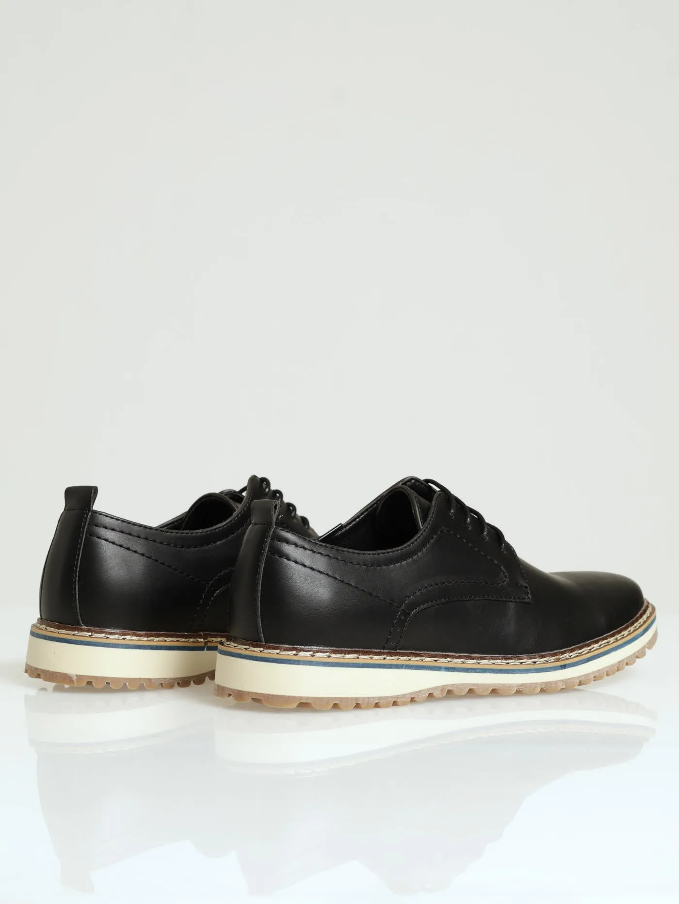 Pu Lace Up Derby - Black sold by Edgars product image thumbnail 4