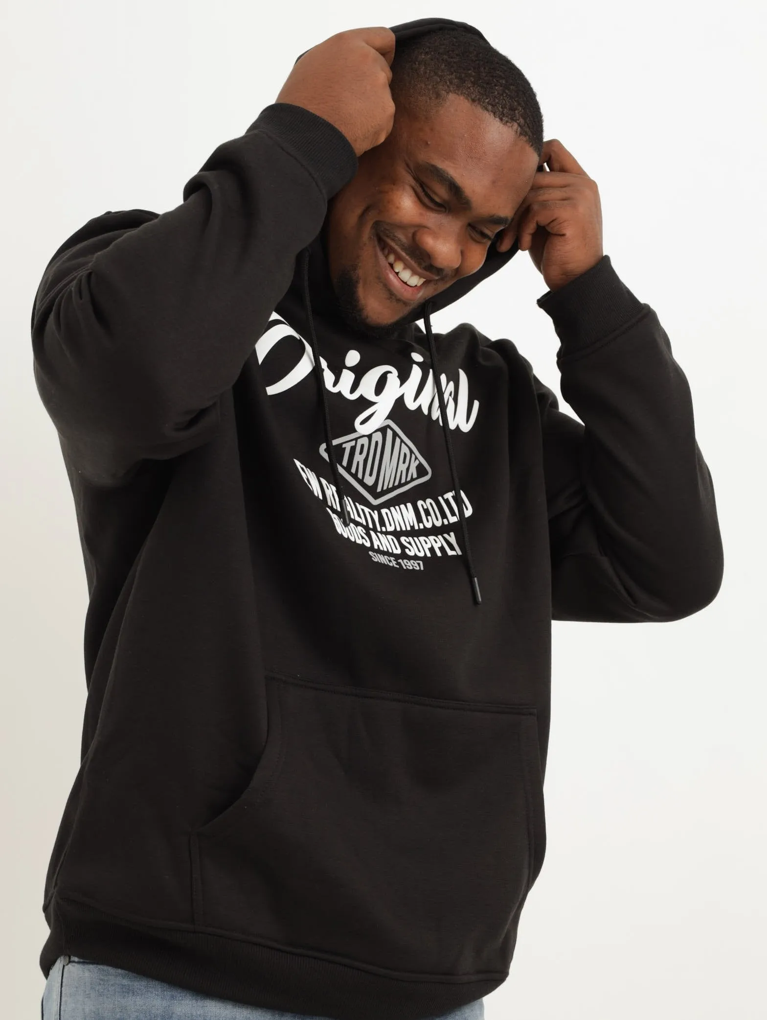 Men's Originals Script Hoody - Black sold by Edgars